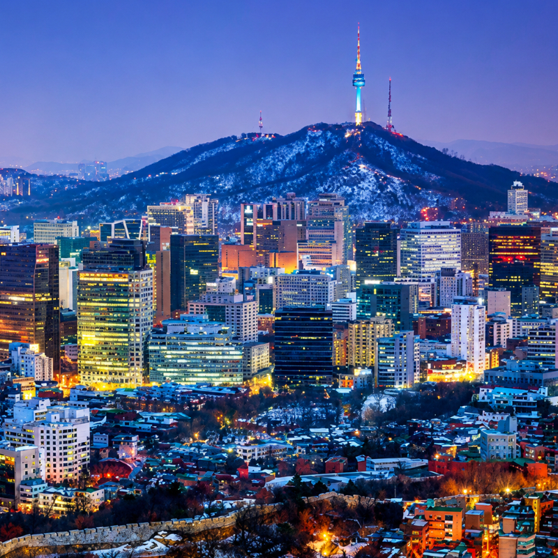 โปรแกรมทัวร์เกาหลี เกาะนามิ เอเวอร์แลนด์ สกีรีสอร์ท 6 วัน 3 คืน (TG)