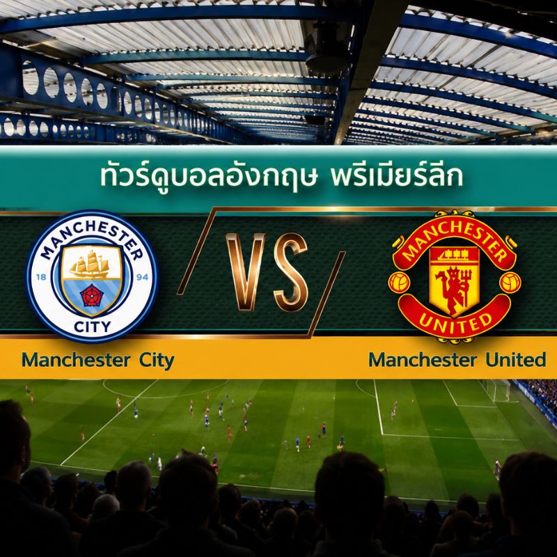 ทัวร์ดูบอลอังกฤษ พรีเมียร์ลีก (แมนซิตี้ - แมนยู) 8 วัน 5 คืน (TG)